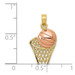 14K Two-tone Gold Basketball Hoop with Ball Pendant - (A84-665) 14K Two-tone Gold Basketball Hoop with Ball Pendant - (A84-665)