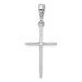 14K White Gold Cross Pendant 33mm length - (A84-722) 14K White Gold Cross Pendant 33mm length - (A84-722)