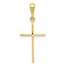 14K Yellow Gold Polished Cross Pendant 33mm length - (A84-743) 14K Yellow Gold Polished Cross Pendant 33mm length - (A84-743)
