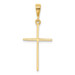 14K Yellow Gold Polished Cross Pendant 33mm length - (A84-743) 14K Yellow Gold Polished Cross Pendant 33mm length - (A84-743)