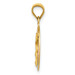 14K Yellow Gold Two-tone & Diamond-cut Corpus Circle Pendant - (A85-663) 14K Yellow Gold Two-tone & Diamond-cut Corpus Circle Pendant - (A85-663)