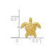 14k Yellow Gold Polished Small Sea Turtle Chain Slide - (A85-901) 14k Yellow Gold Polished Small Sea Turtle Chain Slide - (A85-901)
