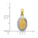 14K Yellow Gold Two-tone Miraculous Medal Charm - (A86-497) 14K Yellow Gold Two-tone Miraculous Medal Charm - (A86-497)