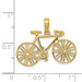 14K Yellow Gold Polished Bicycle Charm - (A86-616)