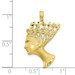 10K Yellow Gold Egyptian Head Charm - (A86-646) 10K Yellow Gold Egyptian Head Charm - (A86-646)