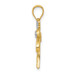 14K Yellow Gold & Rhodium Palm Tree Pendant - (A87-215)
