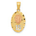 14k Two Tone Gold Diamond-cut Lady of Guadalupe 15 Pendant - (A87-375) 14k Two Tone Gold Diamond-cut Lady of Guadalupe 15 Pendant - (A87-375)