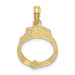 10K Yellow Gold Moveable Handcuffs Charm Pendant - (A88-661)