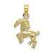 10K Yellow Gold 3-D Capricorn Zodiac Pendant - (A88-813) 10K Yellow Gold 3-D Capricorn Zodiac Pendant - (A88-813)