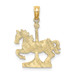 14K Yellow Gold Carousel Horse Charm Pendant - (A90-960) 14K Yellow Gold Carousel Horse Charm Pendant - (A90-960)