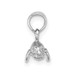 14K White Gold 3-D Polished Mini Manatee Charm Pendant - (A92-651) 14K White Gold 3-D Polished Mini Manatee Charm Pendant - (A92-651)