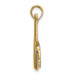 14K Yellow Gold Baseball Bat With RH Ball Charm Pendant - (A93-776)