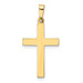 14K Yellow Gold Hollow Cross Pendant 28mm length - (B11-509) 14K Yellow Gold Hollow Cross Pendant 28mm length - (B11-509)