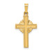 14K Yellow Gold Polished Celtic Cross Pendant - (B11-655)