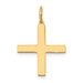 14K Yellow Gold Laser Designed Cross Charm 22mm length - (B11-702) 14K Yellow Gold Laser Designed Cross Charm 22mm length - (B11-702)