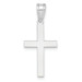 14K White Gold Polished 22x11mm Cross Pendant - (B11-738)
