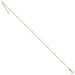 14K Yellow Gold Cable Two-tone with Mirror Beads with 1'' extension Anklet - Length 9'' inches - (C64-123) 14K Yellow Gold Cable Two-tone with Mirror Beads with 1'' extension Anklet - Length 9'' inches - (C64-123)