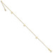 14K Yellow Gold Adjustable Star Anklet with 1 extension - Length 9'' inches - (C64-226) 14K Yellow Gold Adjustable Star Anklet with 1 extension - Length 9'' inches - (C64-226)