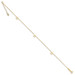 14K Yellow Gold Adjustable Star Anklet with 1 extension - Length 9'' inches - (C64-226) 14K Yellow Gold Adjustable Star Anklet with 1 extension - Length 9'' inches - (C64-226)