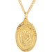 24K Gold-Plated Sterling Silver 29x19mm St. Christopher Medal 24" Necklace - (B17-405) 24K Gold-Plated Sterling Silver 29x19mm St. Christopher Medal 24" Necklace - (B17-405)