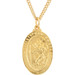 24K Gold-Plated Sterling Silver 29x19mm St. Christopher Medal 24" Necklace - (B17-405) 24K Gold-Plated Sterling Silver 29x19mm St. Christopher Medal 24" Necklace - (B17-405)