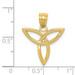 14K Yellow Gold Trinity Celtic Symbol Pendant - (A82-926)