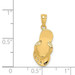 14K Yellow Gold Flip Flop Pendant - (A82-992)