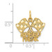 14K Yellow Gold Racing Flags with Speed Freak Charm - (A83-118)