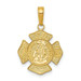 14K Yellow Gold Small St. Florian Badge Pendant - (A83-155) 14K Yellow Gold Small St. Florian Badge Pendant - (A83-155)