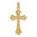 14K Yellow Gold Diamond-cut Cross Pendant 34mm length - (A83-297) 14K Yellow Gold Diamond-cut Cross Pendant 34mm length - (A83-297)