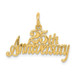 14K Yellow Gold 25th Anniversary Charm - (A83-343)