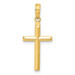 14K Yellow Gold Reversible Latin Cross Pendant - (A83-564)
