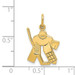 14K Yellow Gold Hockey Goalie Charm - (A83-802) 14K Yellow Gold Hockey Goalie Charm - (A83-802)