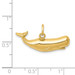 14K Yellow Gold Sperm Whale Charm - (A84-463)