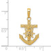 14K Yellow Gold Mariners Crucifix Pendant - (A84-504)