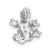 14K White Gold Solid Polished 3-Dimensional Frog Charm - (A84-770) 14K White Gold Solid Polished 3-Dimensional Frog Charm - (A84-770)