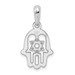 14K White Gold Star of David Chamseh Pendant - (A84-834) 14K White Gold Star of David Chamseh Pendant - (A84-834)