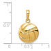 14K Yellow Gold Polished Volleyball Pendant - (A85-282) 14K Yellow Gold Polished Volleyball Pendant - (A85-282)