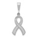 14K White Gold Awareness Pendant - (A85-869)