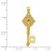 14k Yellow Gold San Benito 2-Sided Key Pendant - (A86-208) 14k Yellow Gold San Benito 2-Sided Key Pendant - (A86-208)