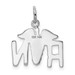 14K White Gold RN Charm - (A86-348)