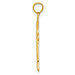 14K Yellow Gold Fleur De Lis Cross Pendant 30mm length - (A86-503) 14K Yellow Gold Fleur De Lis Cross Pendant 30mm length - (A86-503)