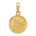 14K Yellow Gold Saint Christopher Medal Charm 12mm width - (A86-599) 14K Yellow Gold Saint Christopher Medal Charm 12mm width - (A86-599)
