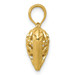 14K Yellow Gold Diamond-cut Open Filgree Fleur-de-lis Heart Pendant - (A86-907) 14K Yellow Gold Diamond-cut Open Filgree Fleur-de-lis Heart Pendant - (A86-907)