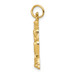 14K Yellow Gold Female Baseball Batter Charm - (A86-992)
