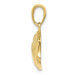 10K Yellow Gold Diamond-cut Medium Football Charm Pendant - (A88-451) 10K Yellow Gold Diamond-cut Medium Football Charm Pendant - (A88-451)