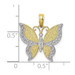10K Yellow Gold Butterfly Charm Pendant - (A88-466) 10K Yellow Gold Butterfly Charm Pendant - (A88-466)