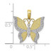 10K Yellow Gold Butterfly Charm Pendant - (A88-466) 10K Yellow Gold Butterfly Charm Pendant - (A88-466)