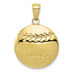 10K Yellow Gold Diamond-cut Baseball Charm Pendant - (A88-491) 10K Yellow Gold Diamond-cut Baseball Charm Pendant - (A88-491)