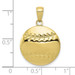 10K Yellow Gold Diamond-cut Baseball Charm Pendant - (A88-491) 10K Yellow Gold Diamond-cut Baseball Charm Pendant - (A88-491)